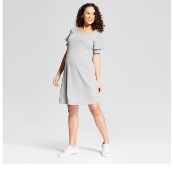 Isabel Maternity by Ingrid & Isabel Dresses & Skirts - Ingrid & Isabel Maternity Ruffled Dress Shirt M/L
